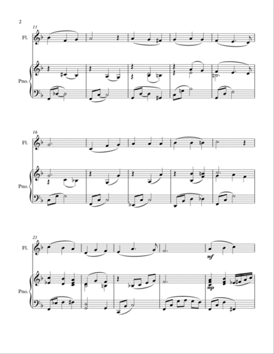 Dying with Jesus, by death reckoned mine Flute Solo scores gallery preview page 2