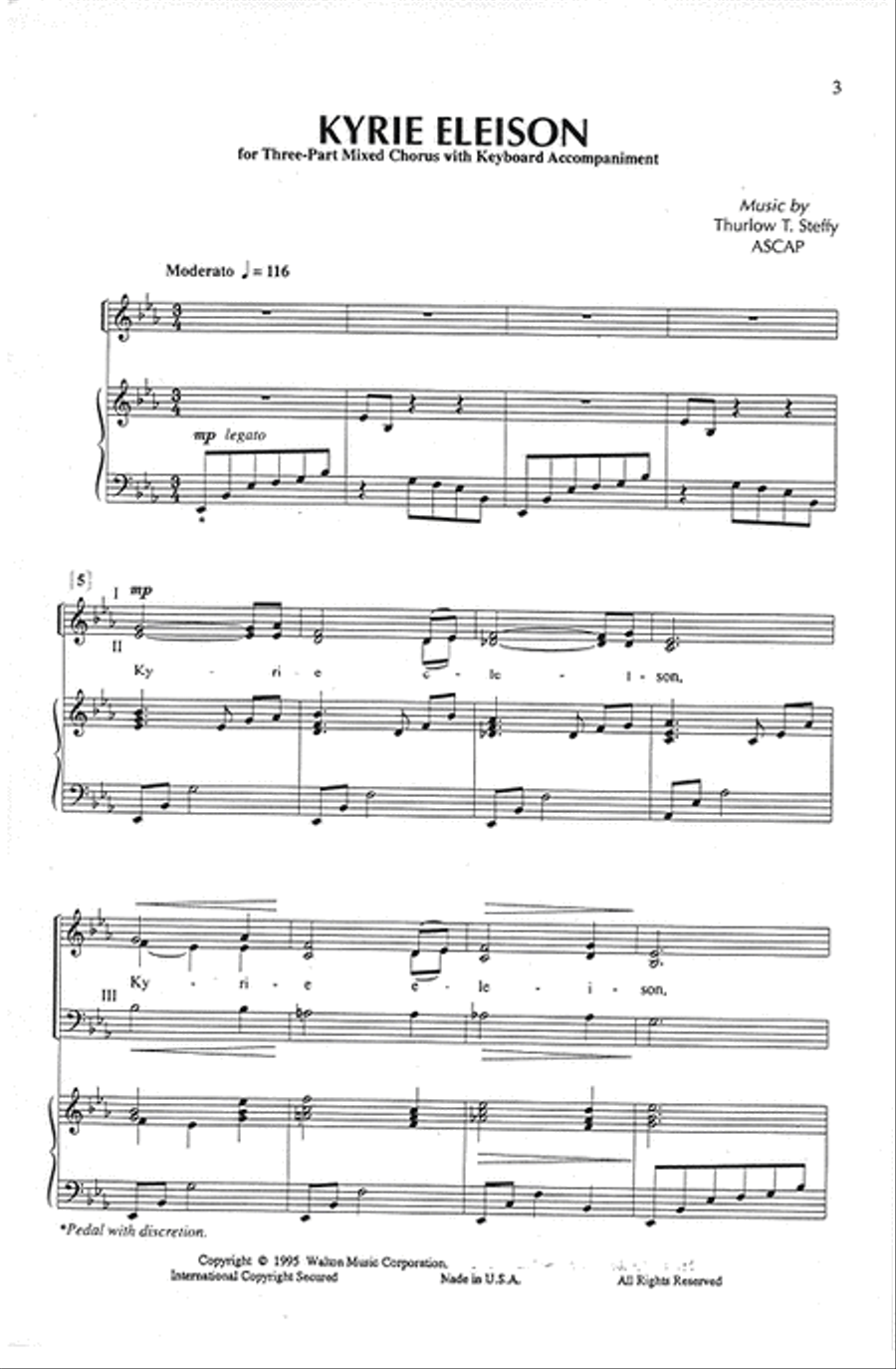 Kyrie Eleison 3-Part scores gallery preview page 2