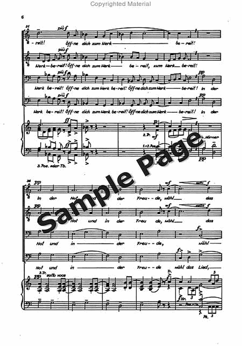 Wandspruch-Kantate op. 29a