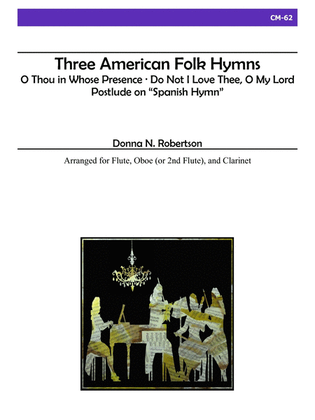 Book cover for Three American Folk Hymns for Flute, Oboe and Clarinet