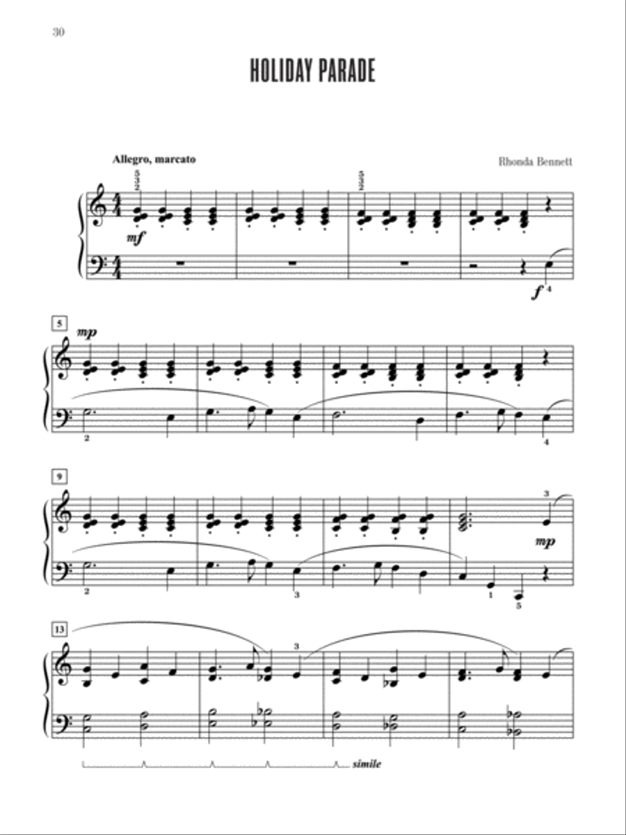 Myklas Contest Winners, Book 2 Easy Piano scores gallery preview page 10