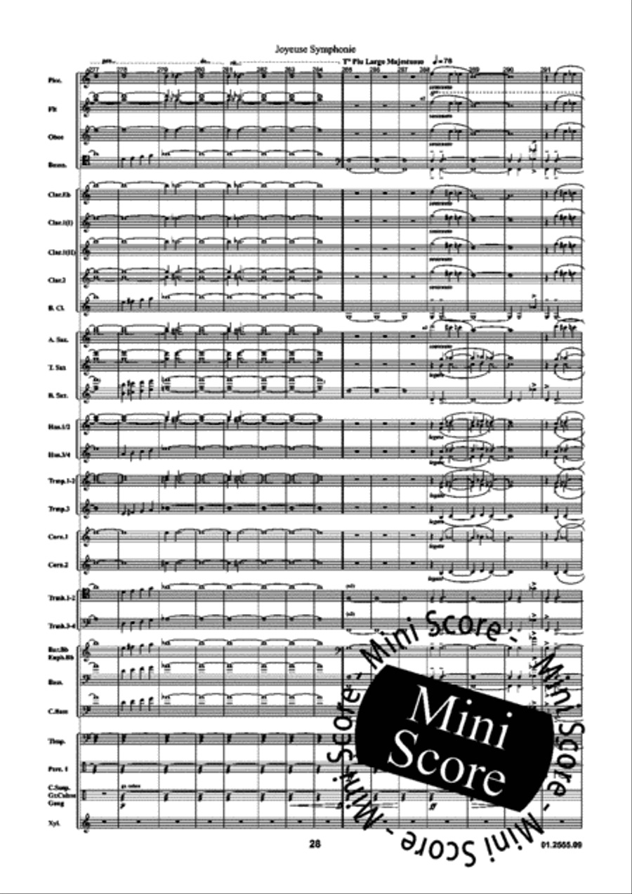 Joyeuse Symphonie Concert Band scores gallery preview page 34