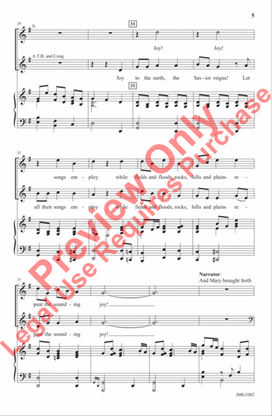 Wonders of His Love 4-Part scores gallery preview page 5