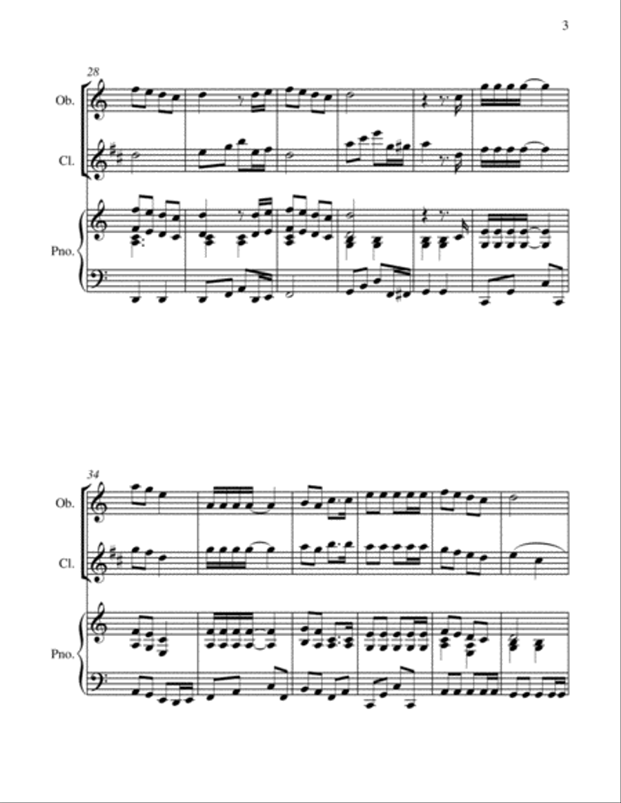 Christmas Time Woodwind Duet scores gallery preview page 6