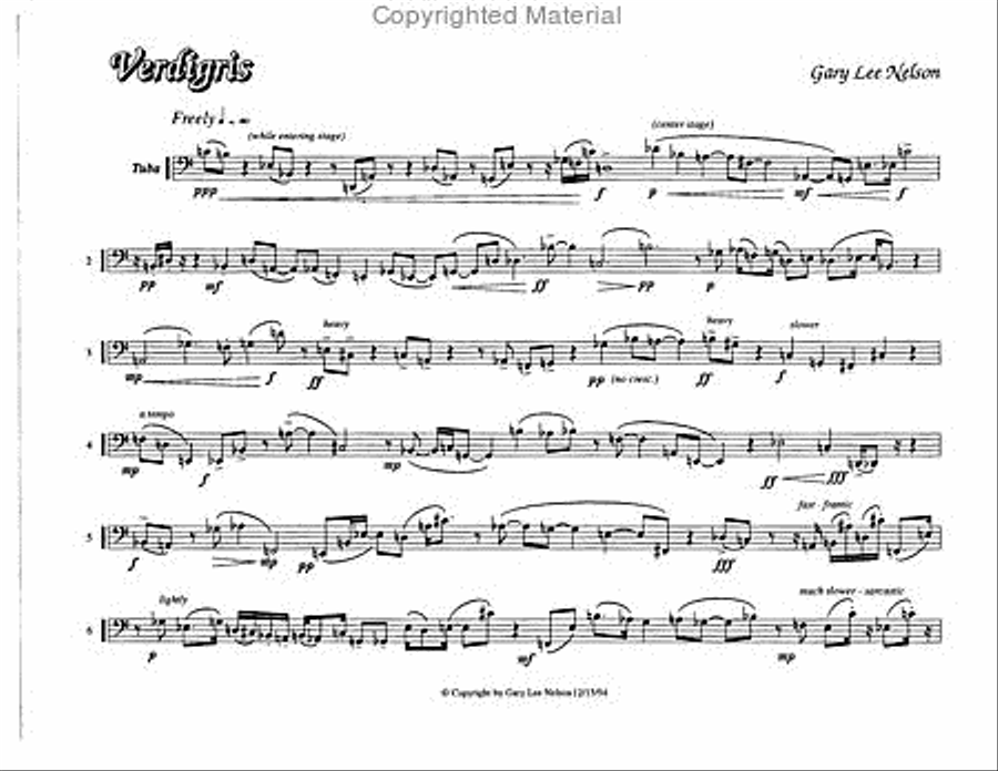 Verdigris Tuba scores gallery preview page 3