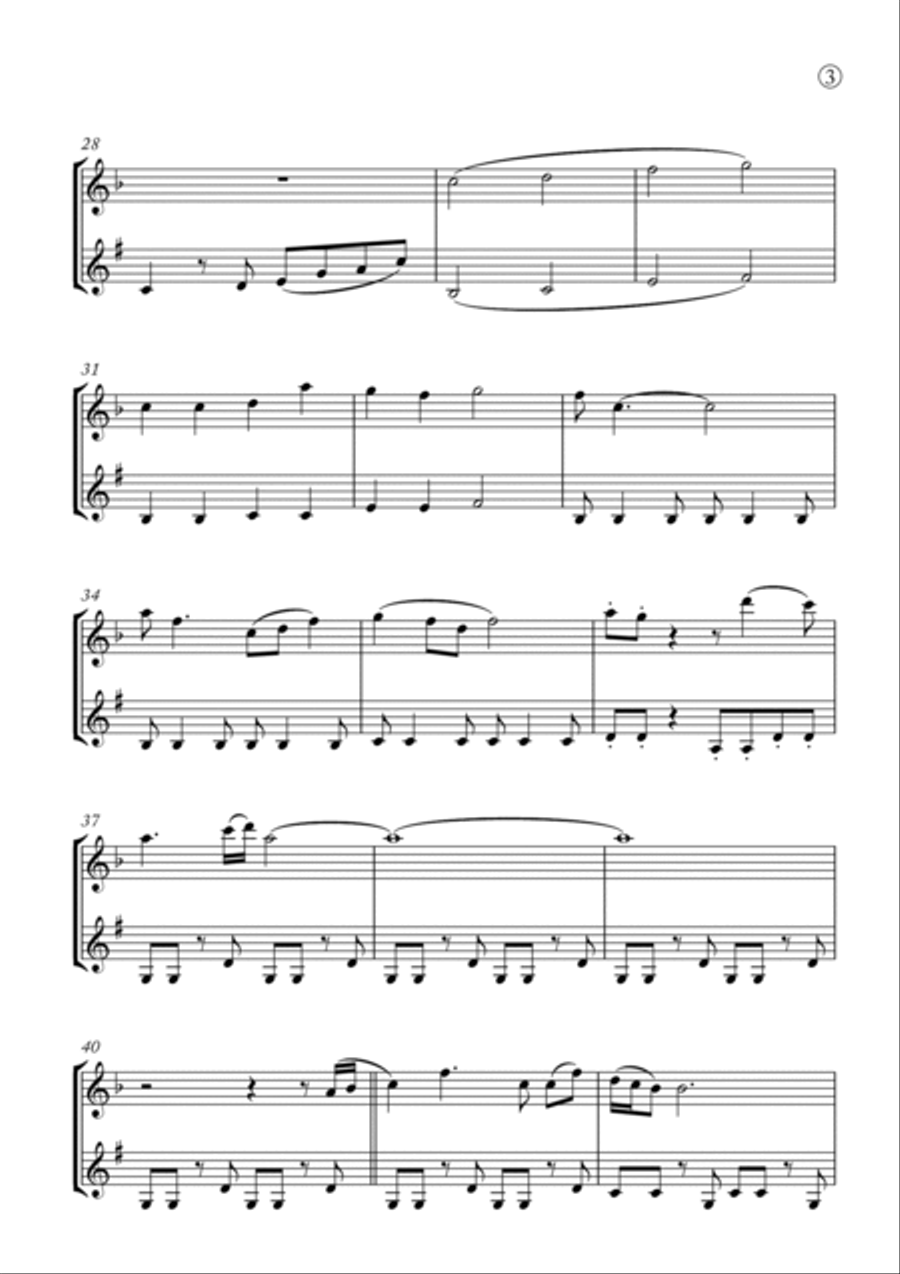 My Girl Woodwind Duet scores gallery preview page 3