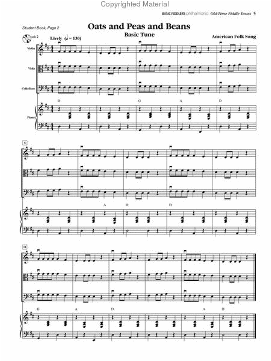 Basic Fiddlers Philharmonic Old-Time Fiddle Tunes String Orchestra scores gallery preview page 3