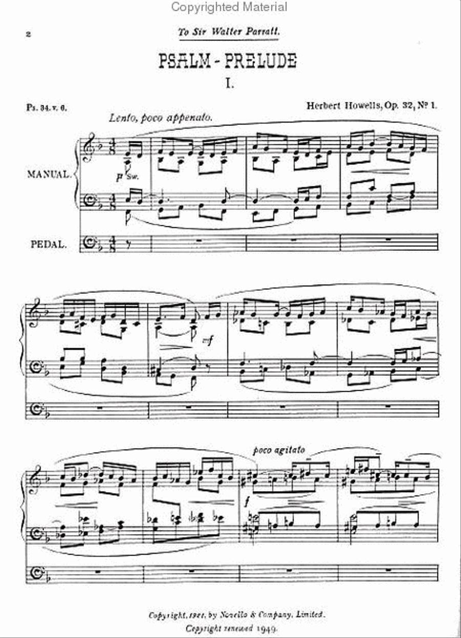 3 Psalm Preludes for Organ Op. 32 Set 1