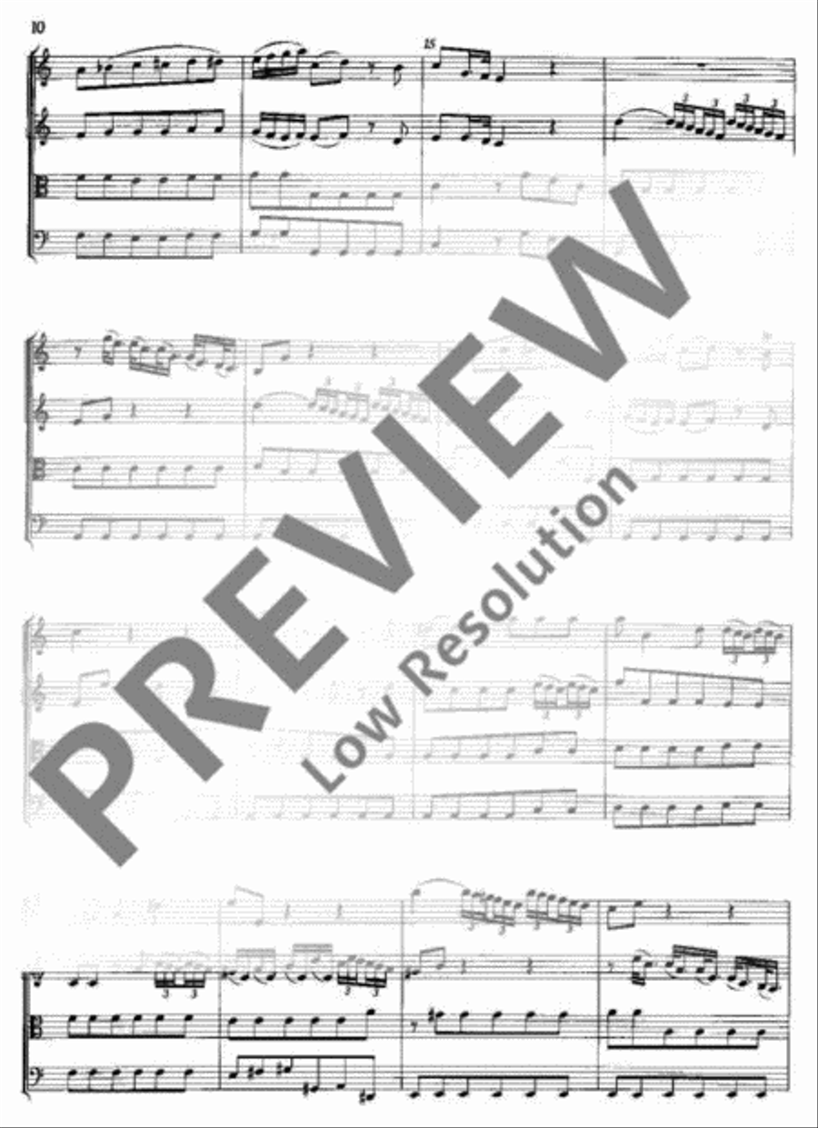Sinfonia A Major String Orchestra scores gallery preview page 11