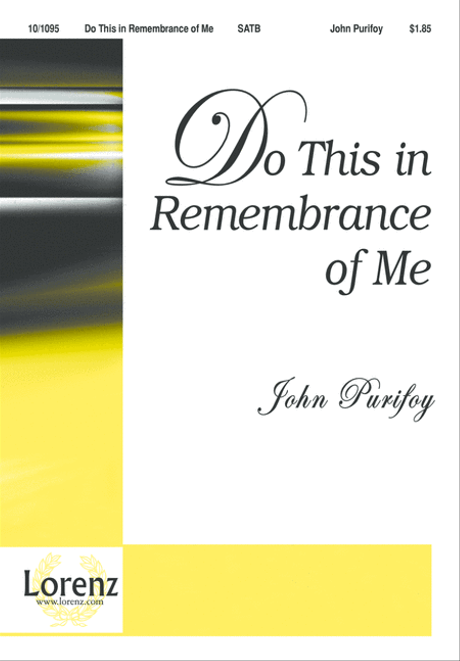 Do This in Remembrance of Me 4-Part scores gallery preview page 1