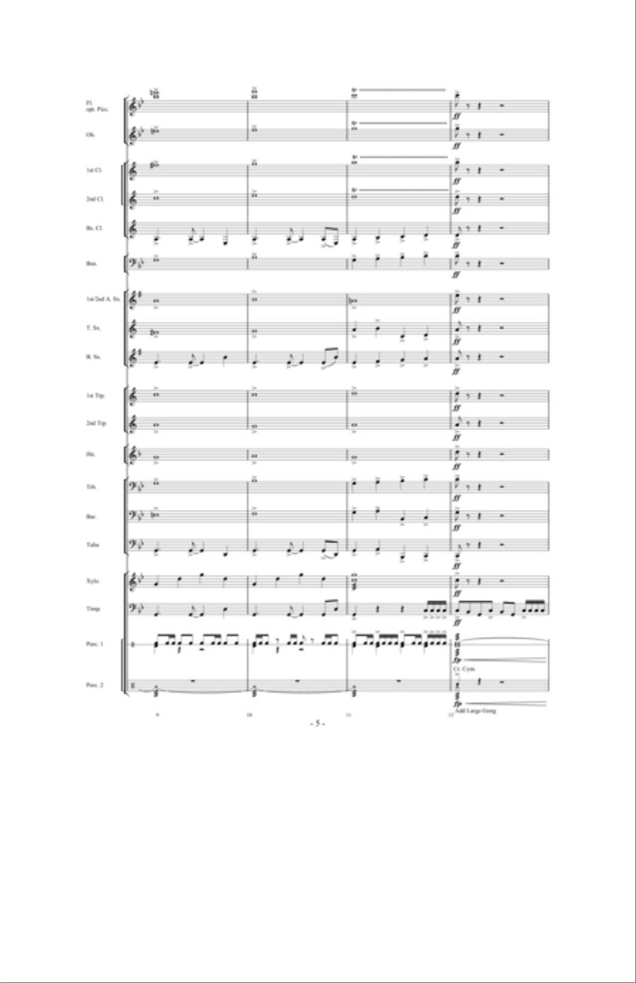 Tailspin! Tailspin! Concert Band scores gallery preview page 4