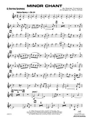 Minor Chant: E-flat Baritone Saxophone