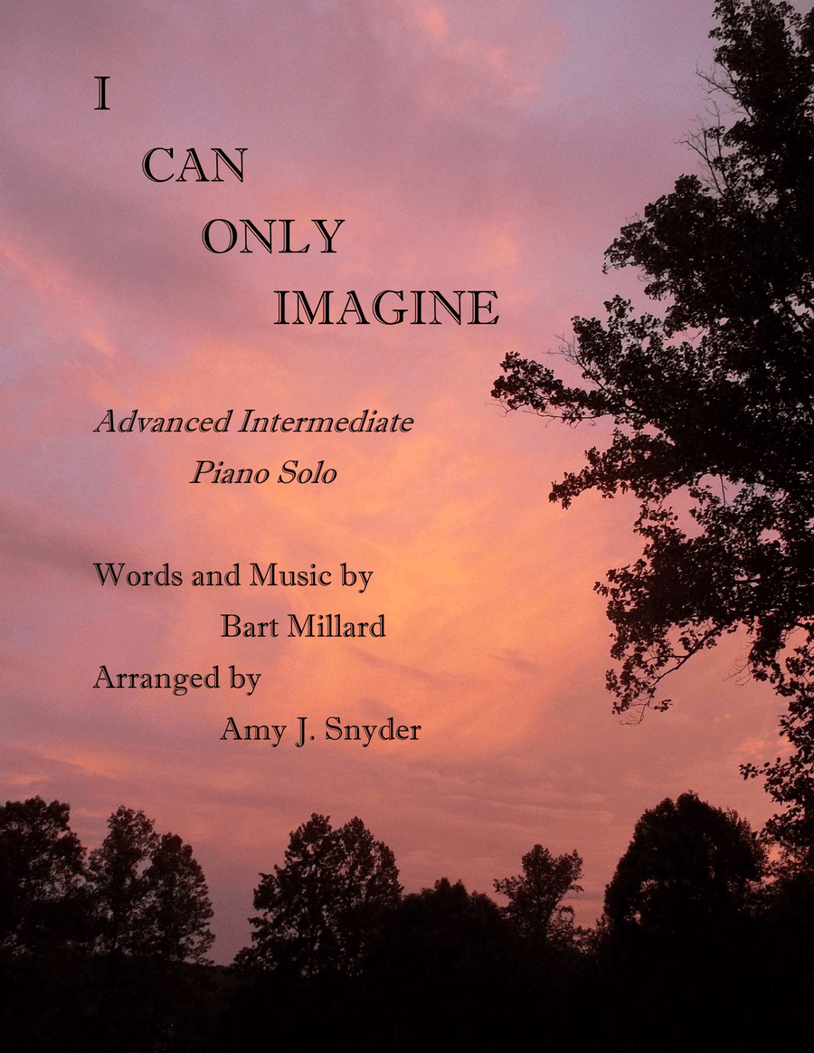 I Can Only Imagine Piano Solo scores gallery preview page 1