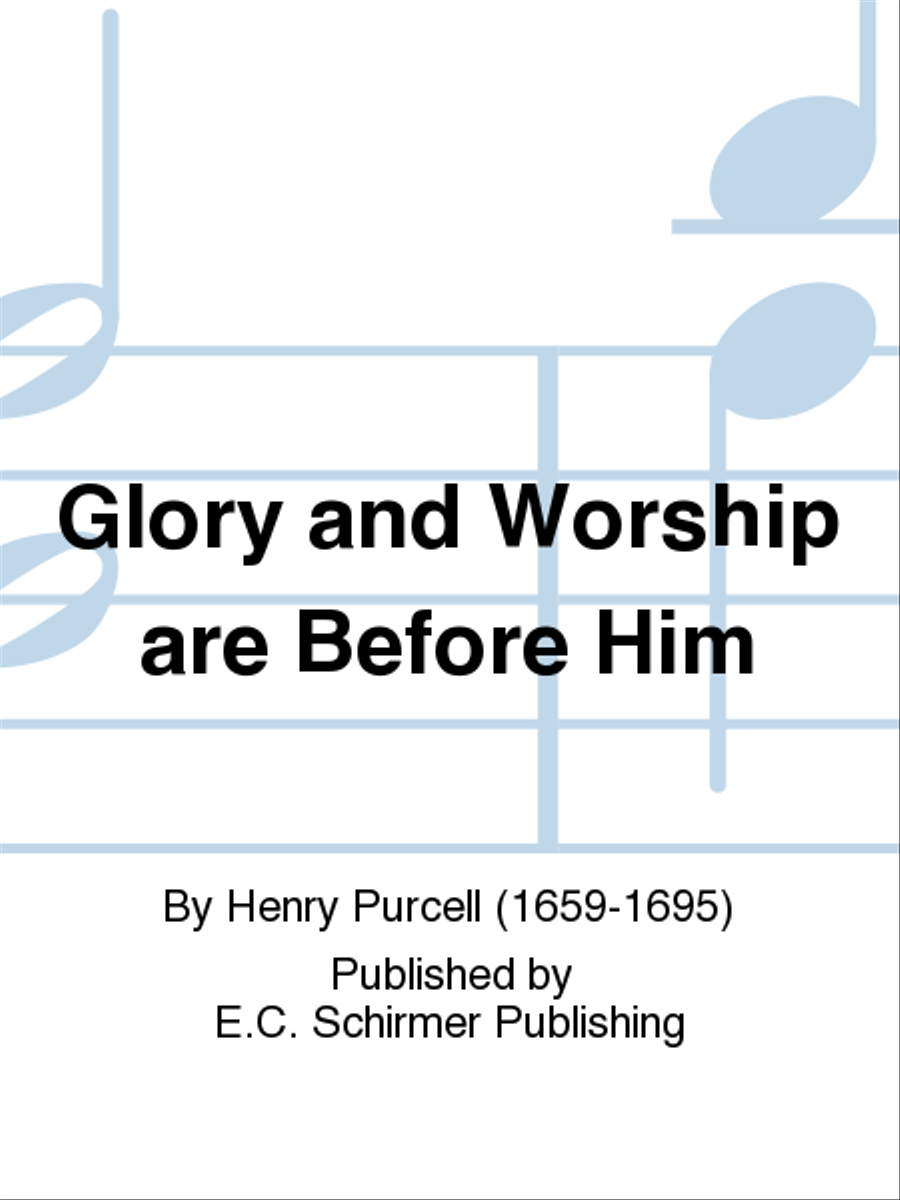 Book cover for Glory and Worship are Before Him
