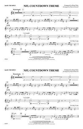 Book cover for NFL Countdown Theme: 2nd B-flat Trumpet