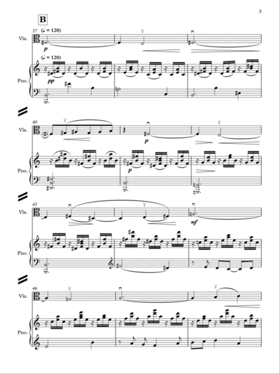 [Kay] Sonatine for Viola and Piano Piano scores gallery preview page 5