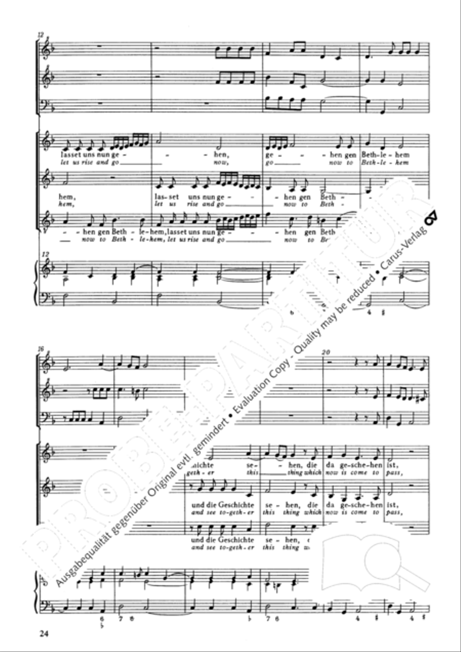 Christmas History (Weihnachts-Historie, SWV 435) Score scores gallery preview page 25