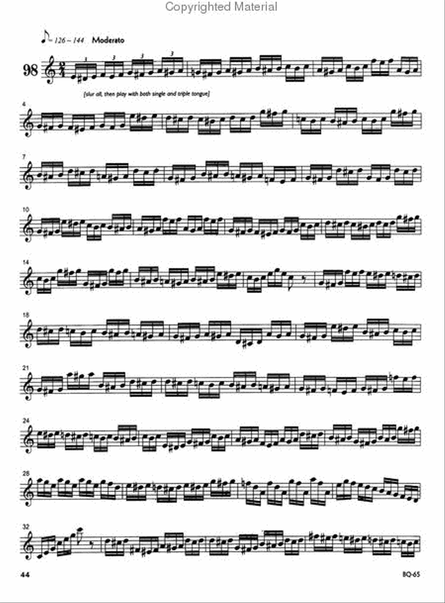 104 Progressive Exercises (1903) for Cornet Or Trumpet Vol. 2 Cornet scores gallery preview page 4