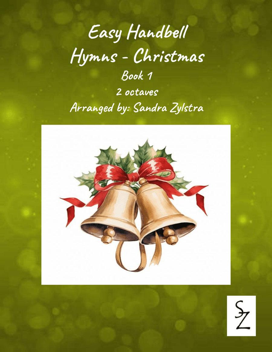 Easy Handbell Hymns -Christmas, Book 1 (2 octave handbells) 2-Octaves scores gallery preview page 1