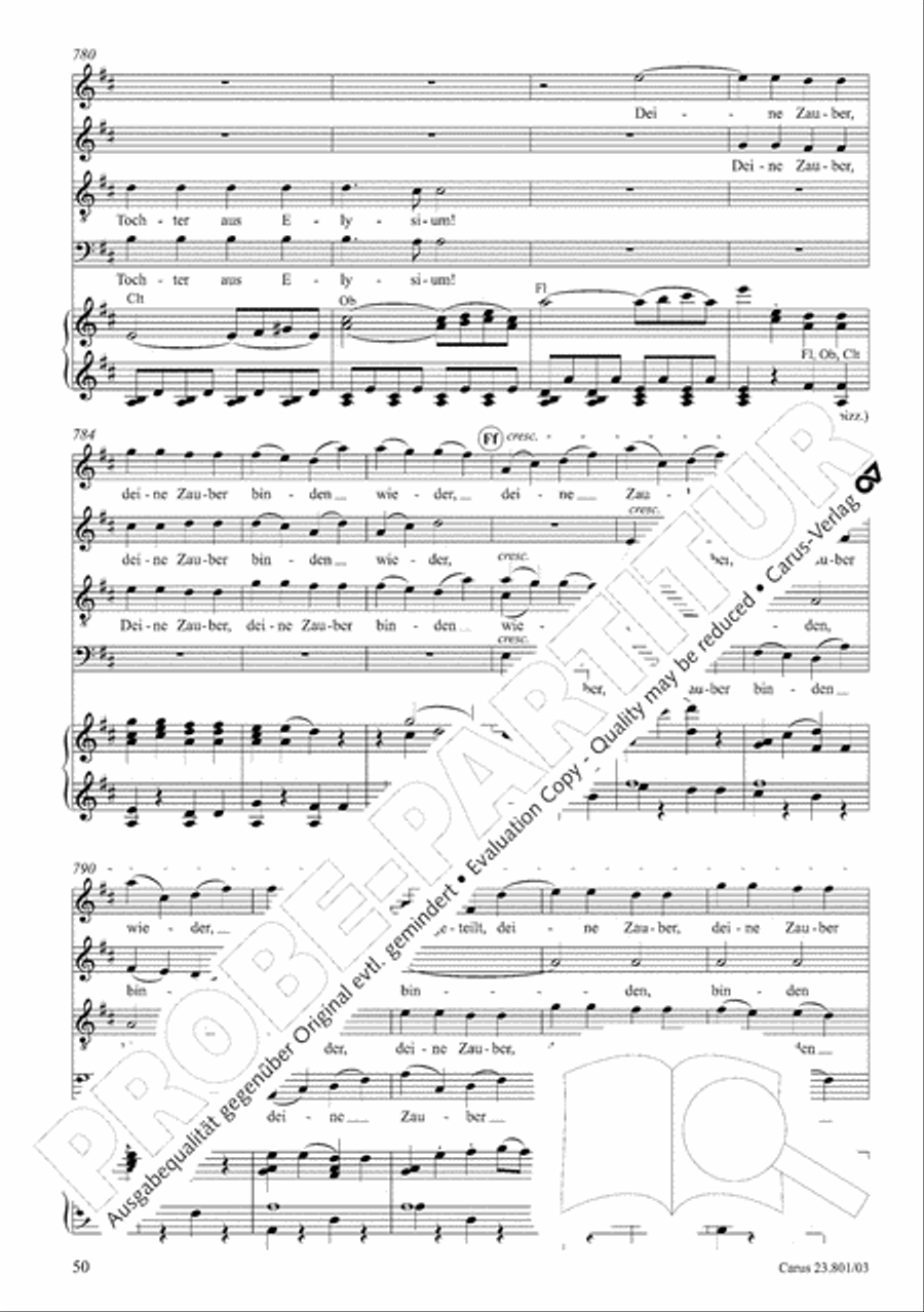 Symphony No. 9, Op. 125 - Finale (Choral Symphony) 4-Part scores gallery preview page 51