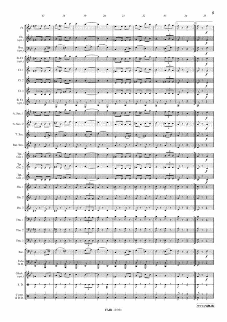 Der Simplonadler Der Simplonadler Concert Band scores gallery preview page 6