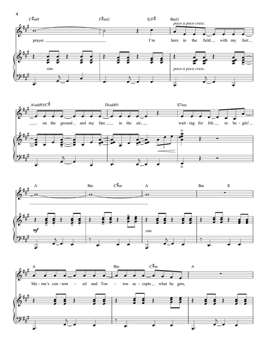 Waiting For Life (from Once On This Island) Mezzo-Soprano Voice scores gallery preview page 4