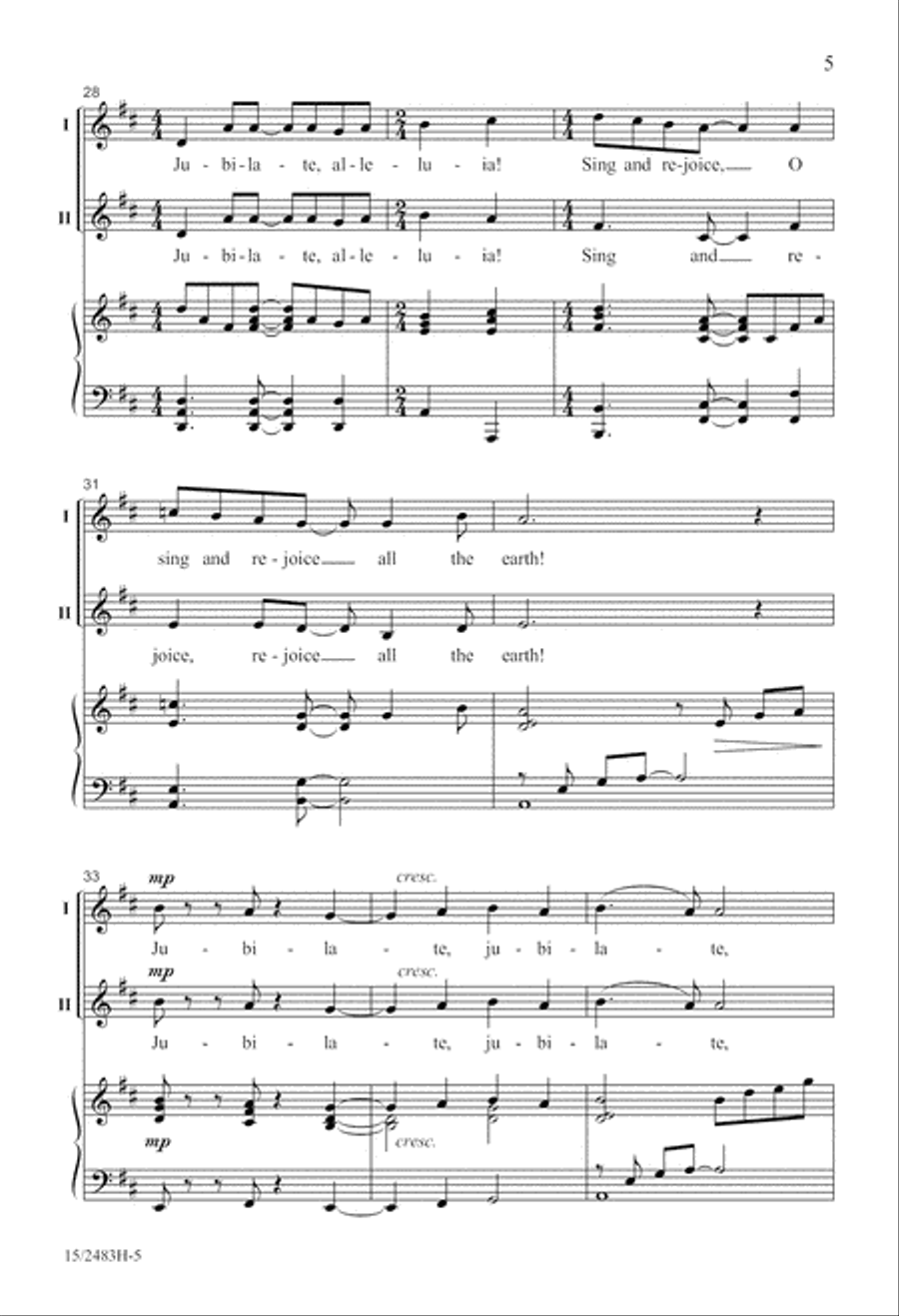 Jubilate, Alleluia! Jubilate, Alleluia! 2-Part scores gallery preview page 6