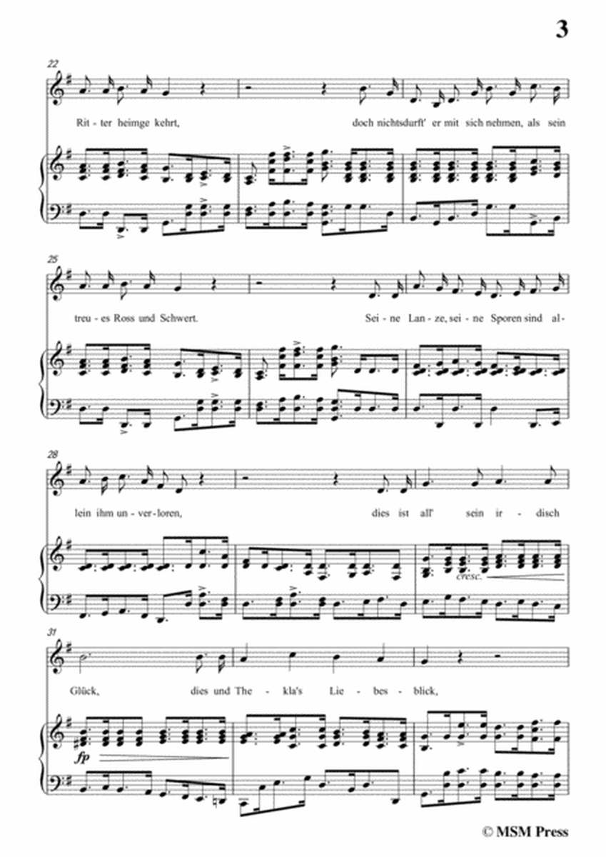 Schubert-Romanze des Richard Löwenherz,Op.86(D.907),in g minor,for Voice&Piano image number null