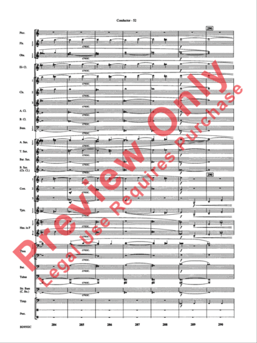 Symphony No. 3 for Band Concert Band scores gallery preview page 55