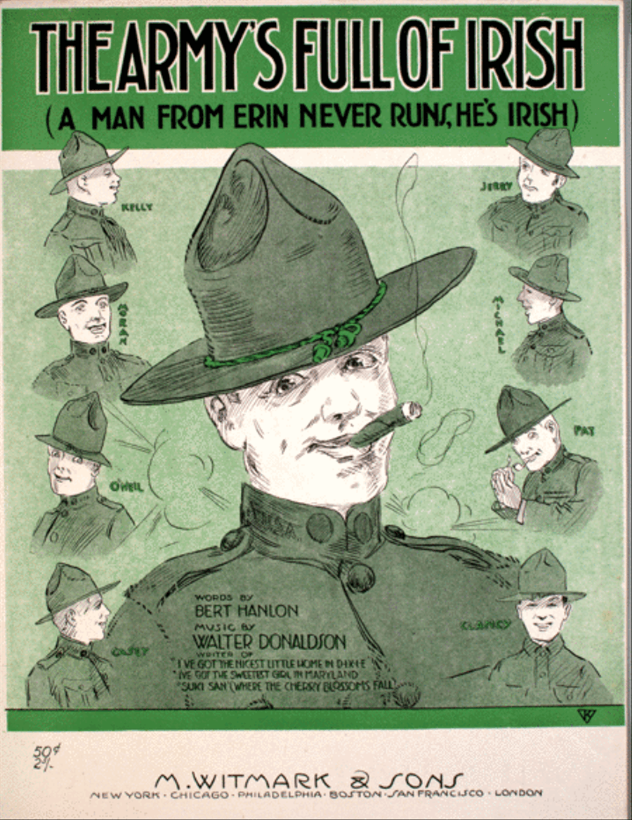 The Army's Full of Irish (A Man From Erin Never Runs, He's Irish) Voice scores gallery preview page 1