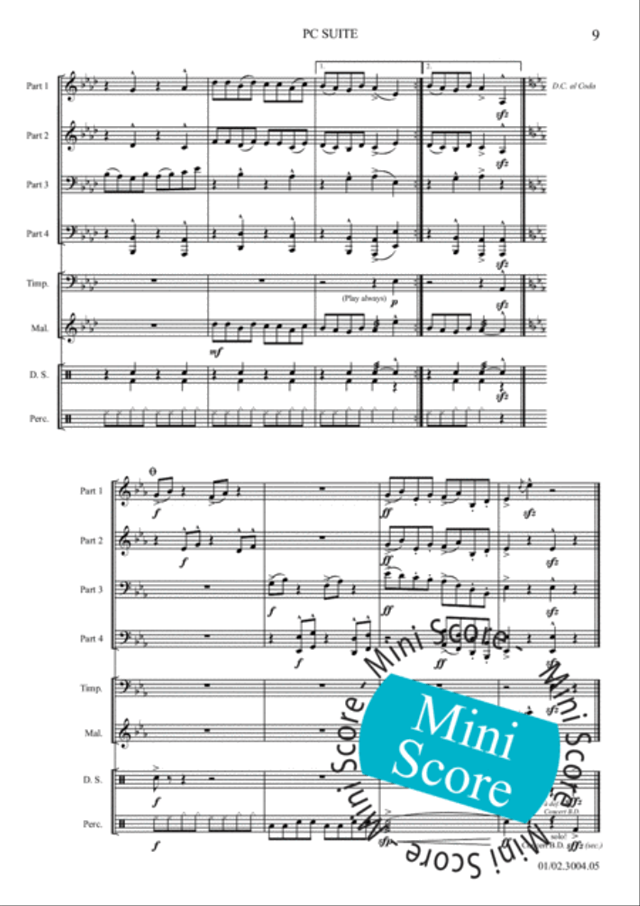 PC Suite Brass Band scores gallery preview page 13