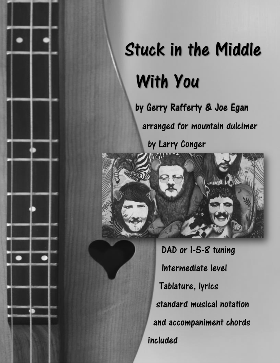 Stuck In The Middle With You Dulcimer scores gallery preview page 1