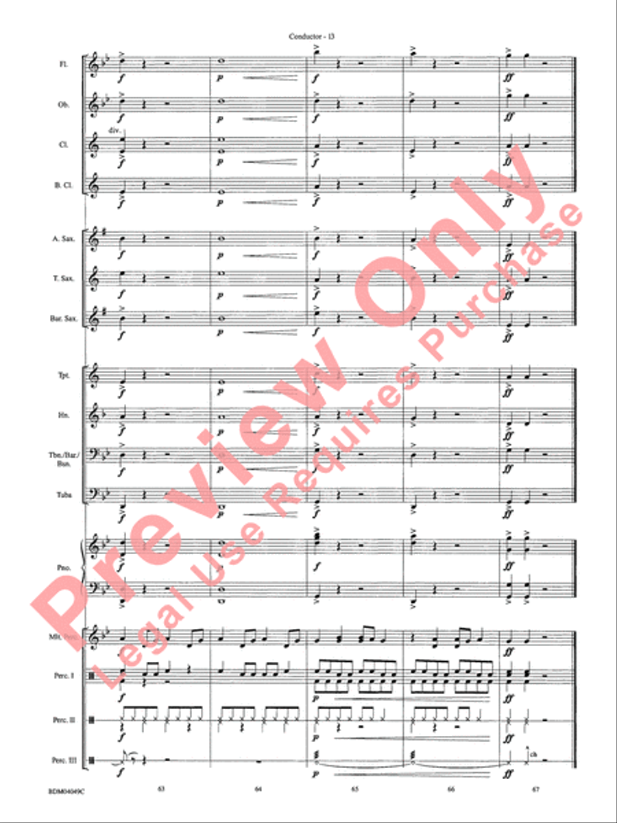 Cameroon Cameroon Concert Band scores gallery preview page 16