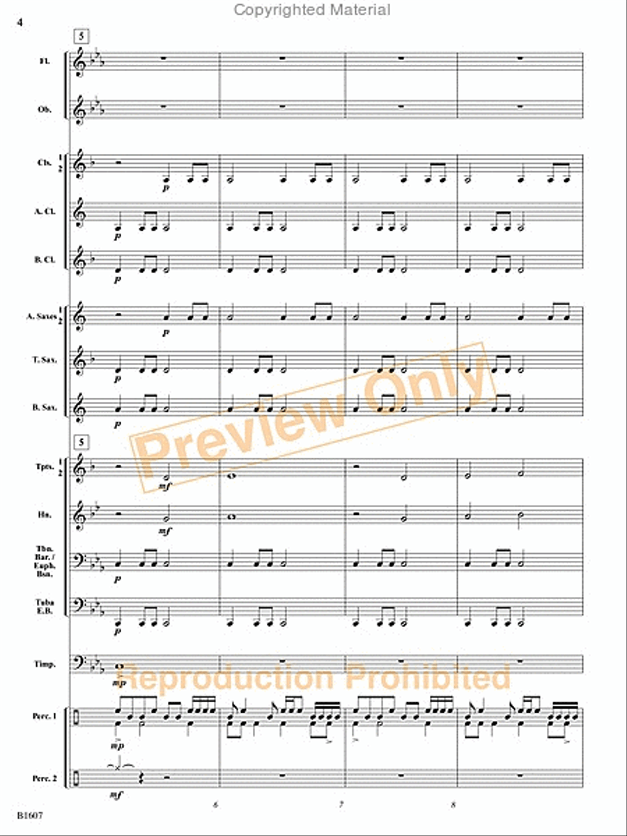 The Fires of Bandai Concert Band scores gallery preview page 5