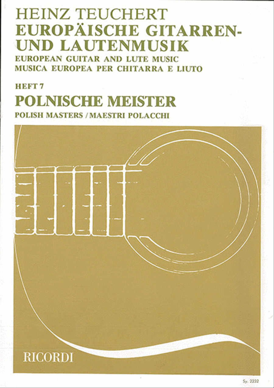 Europäische Gitarren- und Lautenmusik Guitar scores gallery preview page 1
