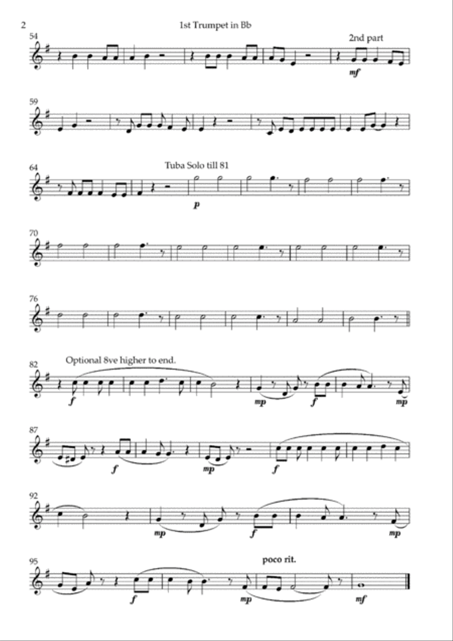 Hotel California Brass Ensemble scores gallery preview page 2