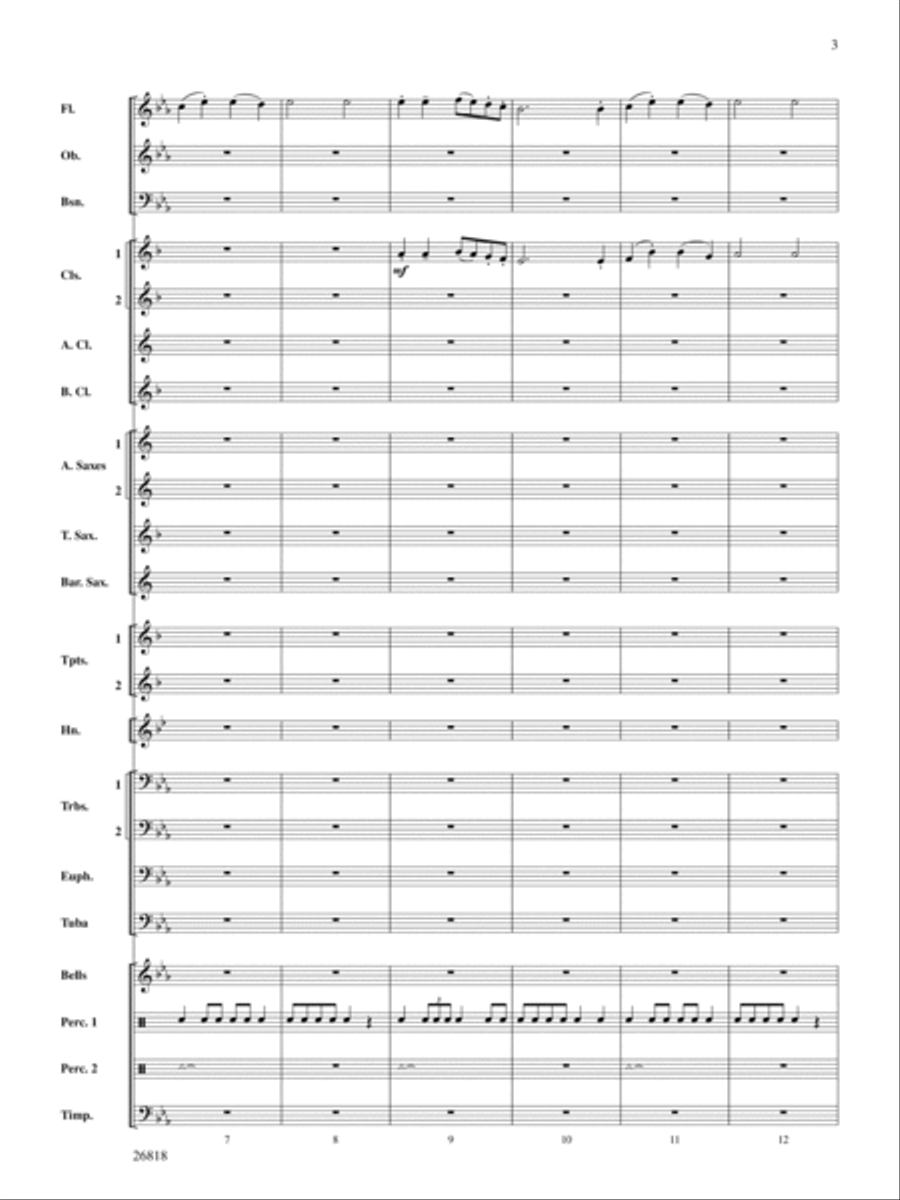 A Cambridge Carol: Score Concert Band scores gallery preview page 3