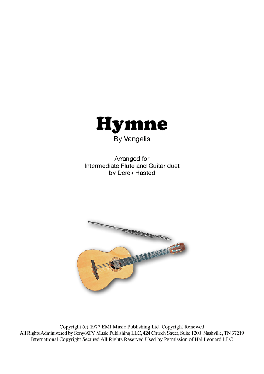 Hymne Flute scores gallery preview page 1