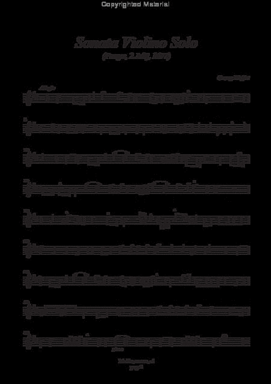 Sonata (Ms, Praha, 1677) Violin scores gallery preview page 3