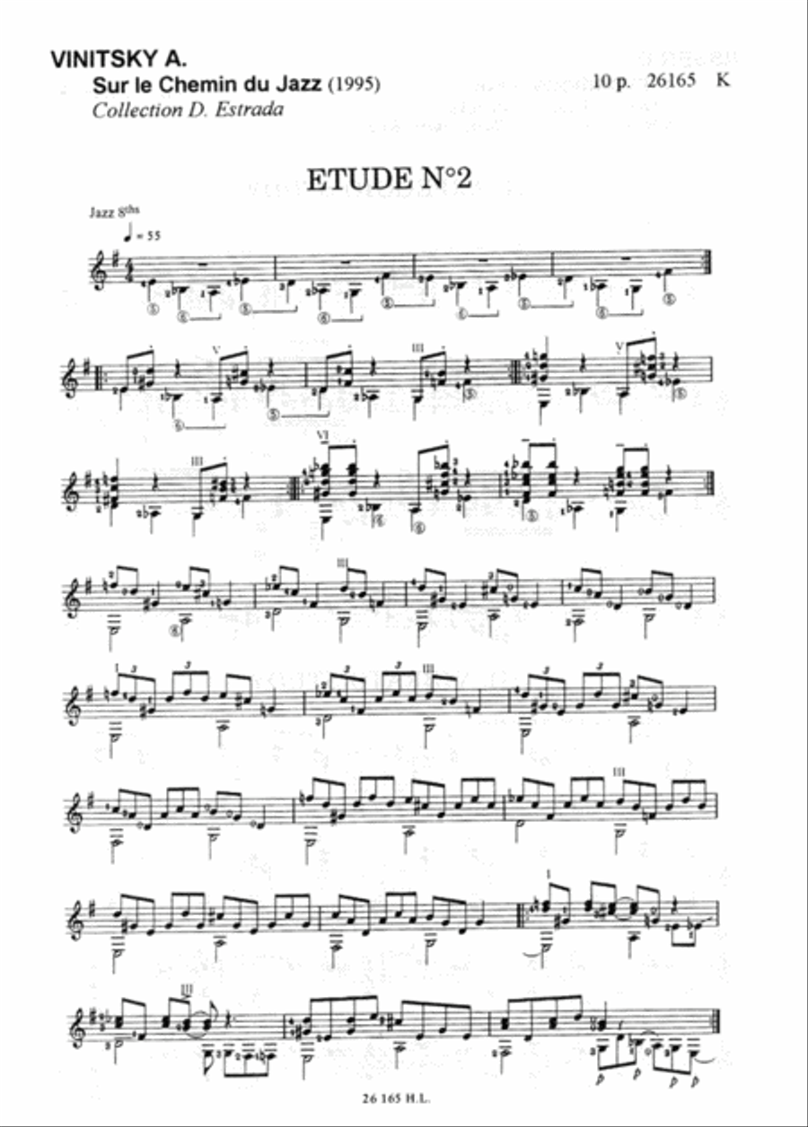 Sur Le Chemin Du Jazz Acoustic Guitar scores gallery preview page 2