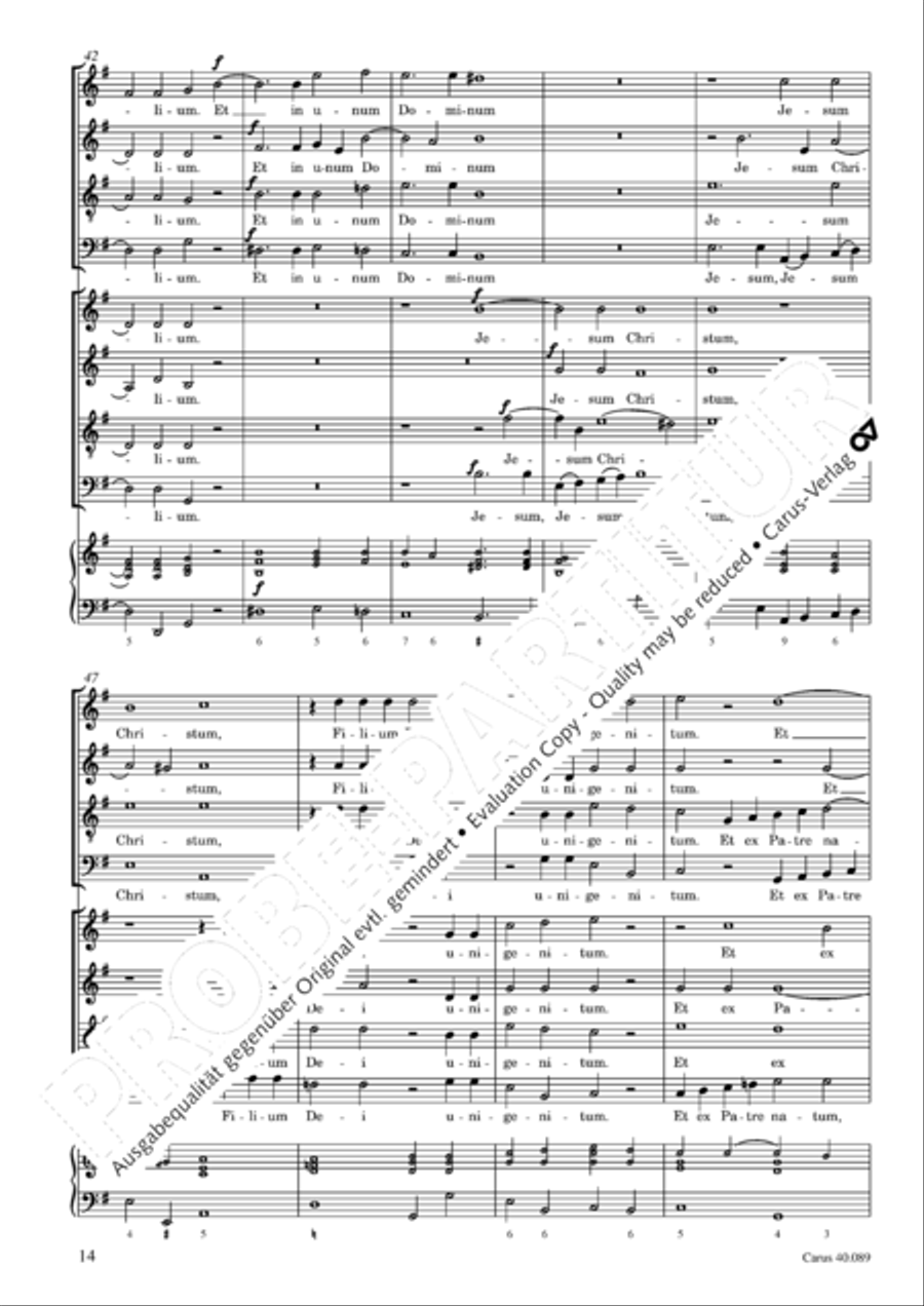 Credo a 8 voci 4-Part scores gallery preview page 15