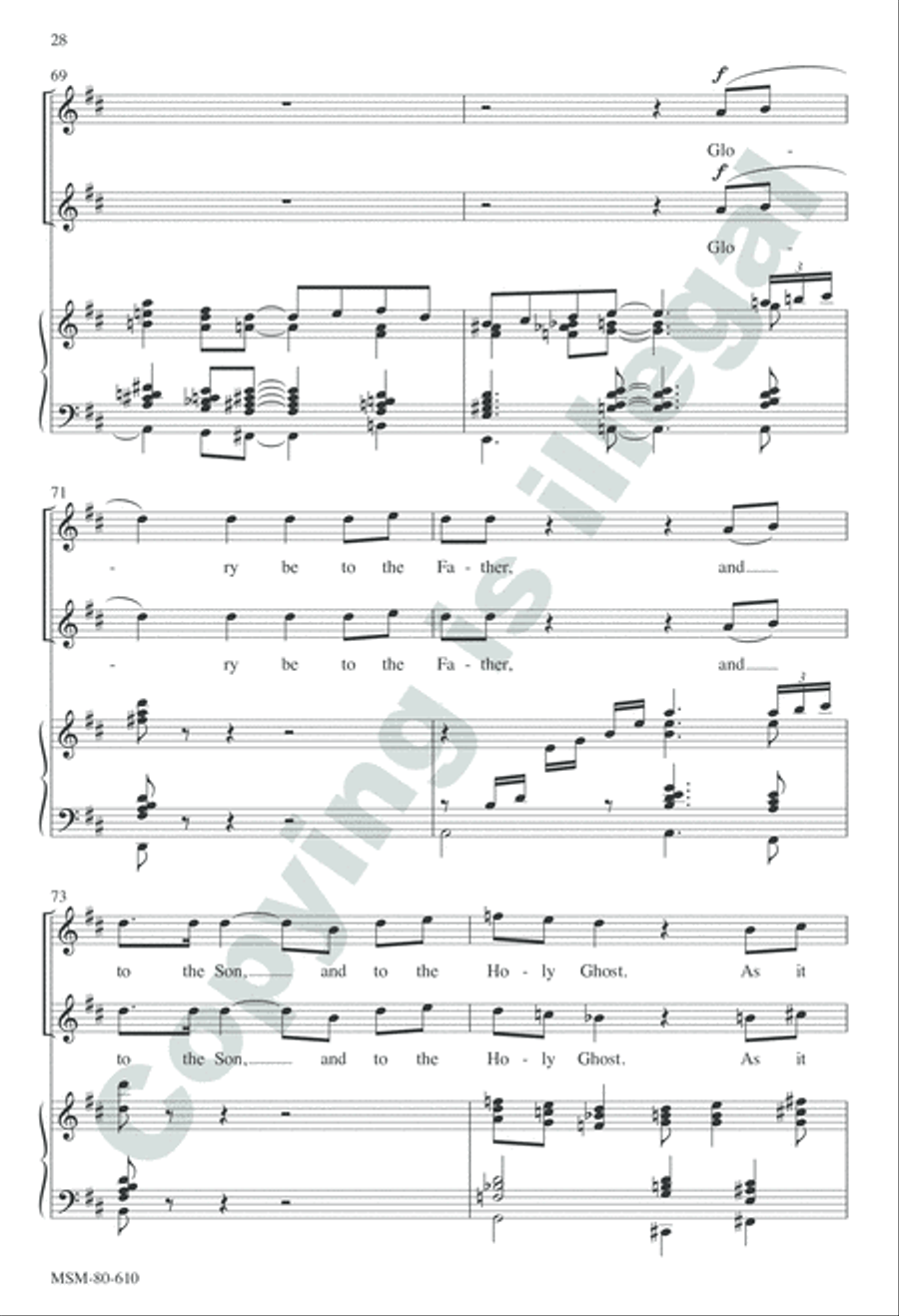 Evensong Unison Choir scores gallery preview page 27