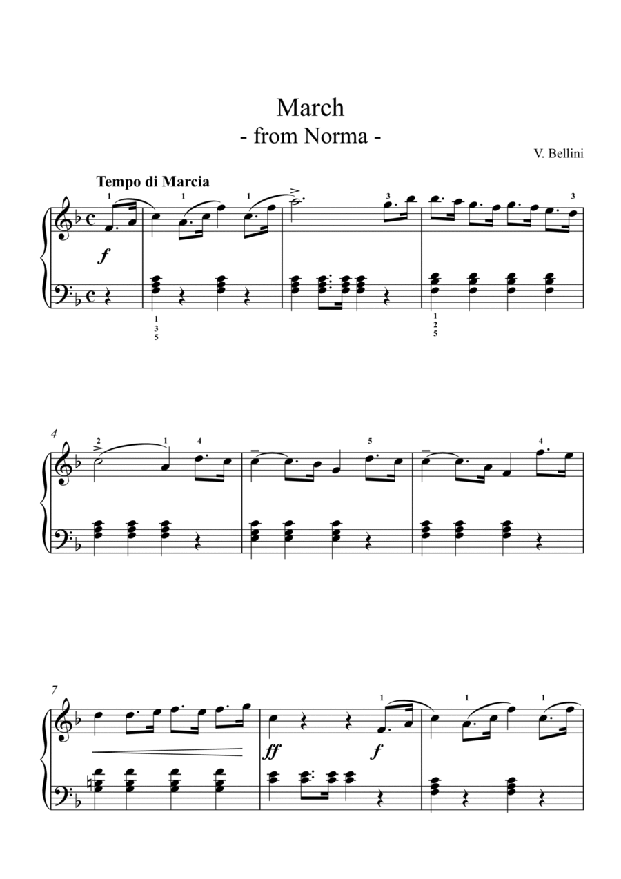 March Easy Piano scores gallery preview page 1