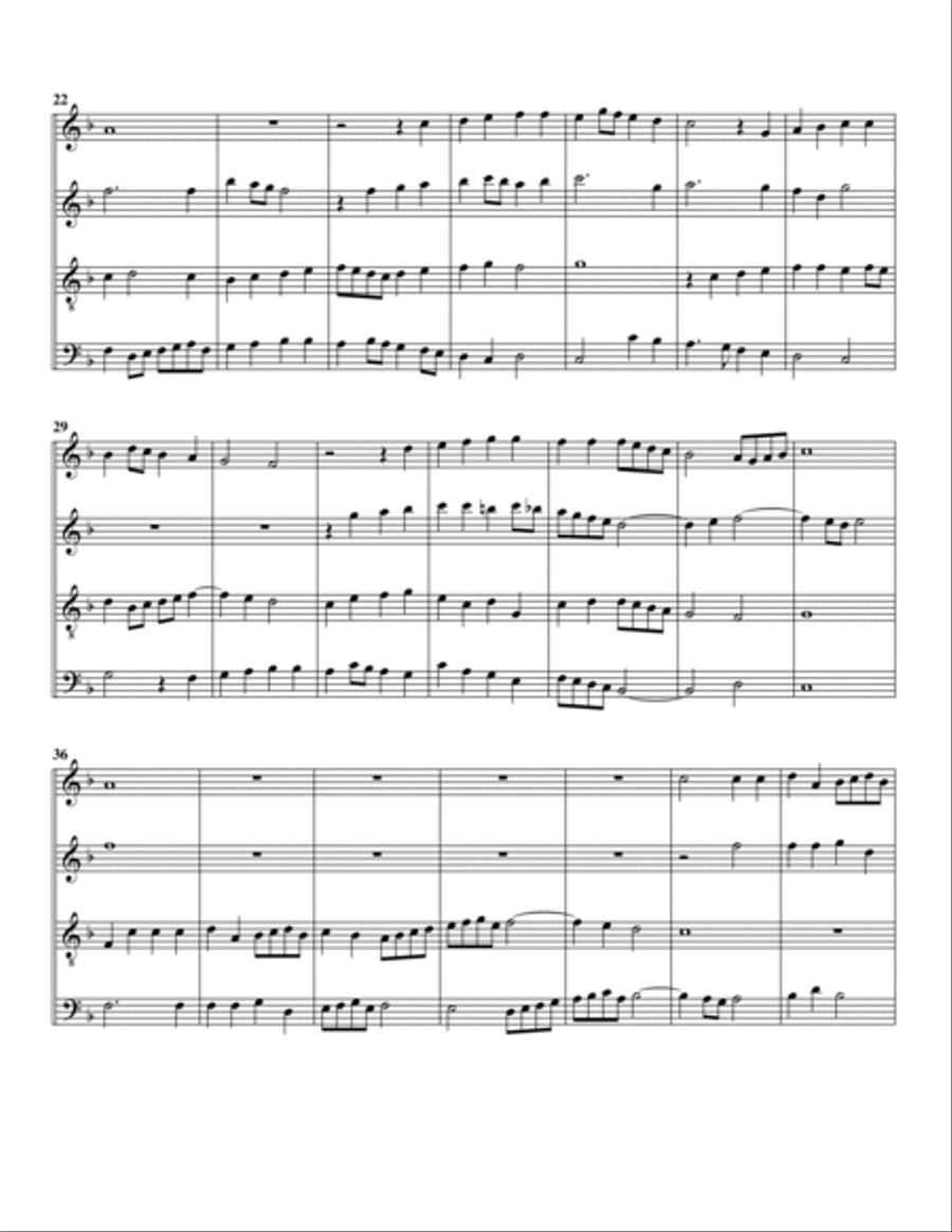 Canzona no.5 "La Scaramuccia" (Arrangement for 4 recorders)