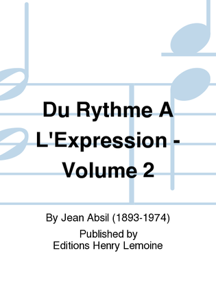 Du rythme a l'expression - Volume 2