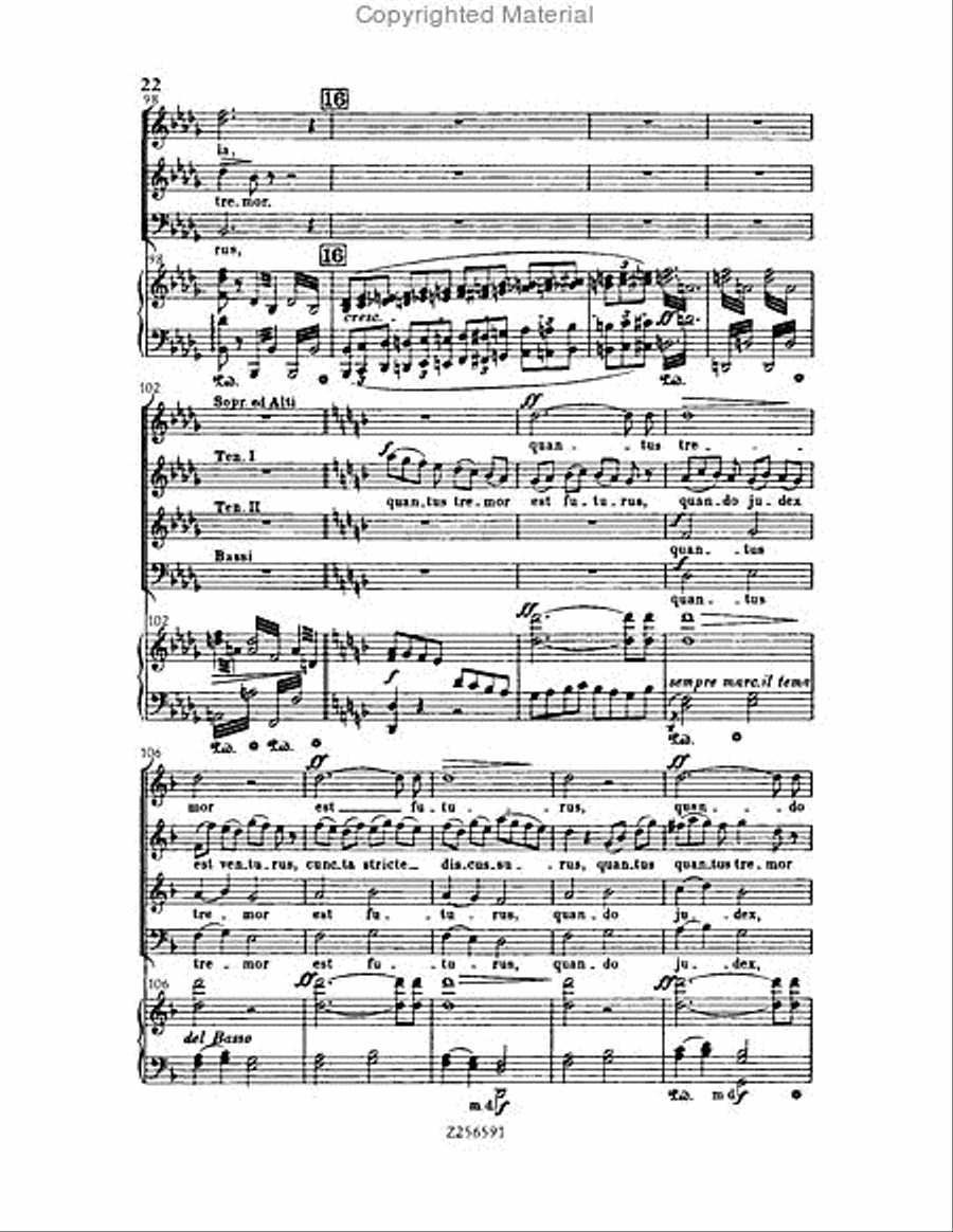 Grande Messe du Morts, H 75 Choir scores gallery preview page 22