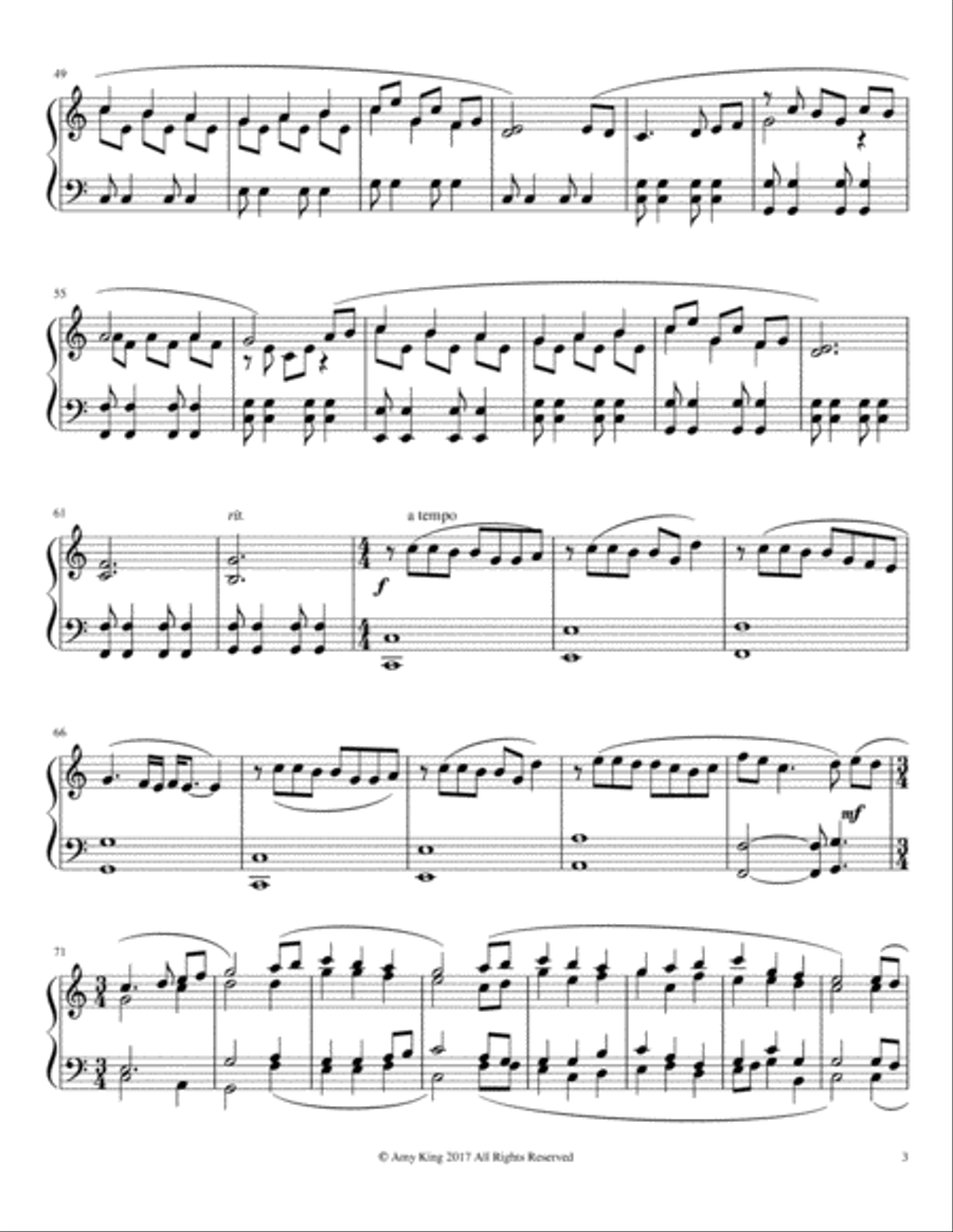 The First Noel Piano Solo scores gallery preview page 4