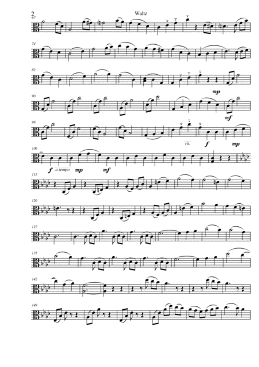 Waltzes for String Trio