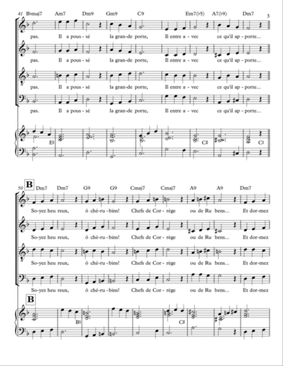 MON SABOT DE NOËL 4-Part scores gallery preview page 3
