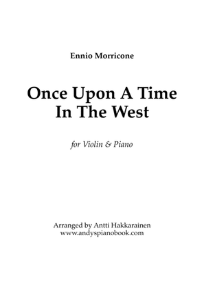 Book cover for Once Upon A Time In The West from the Paramount Picture ONCE UPON A TIME IN THE WEST
